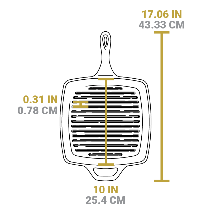 Lodge Castiron - Wildlife Square Grill Pan with Fish - Image 6