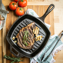 Alternative view of Lodge Castiron - 10.5 Inch Square Cast Iron Grill Pan