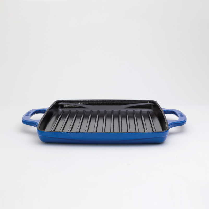 Lodge Castiron - USA Enamel 11 Inch Enameled Cast Iron Grill Pan - Image 7