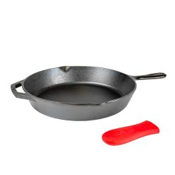 Lodge Castiron - 12 Inch Cast Iron Skillet with Handle Holder