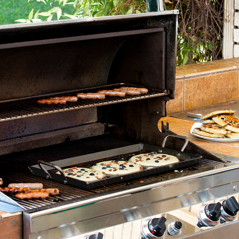Lodge Castiron - 18 x 10 Inch Seasoned Carbon Steel Griddle - Image 2