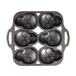 Lodge Ironware - Skull Mini Cake Pan