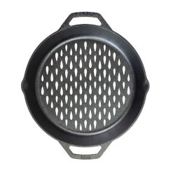 Alternative view of Lodge Castiron - 12 Inch Seasoned Cast Iron Dual Handle Grilling Basket