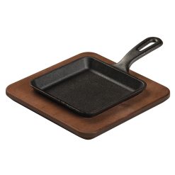 Alternative view of Lodge Castiron - 5.5 Square Walnut Wood Underliner