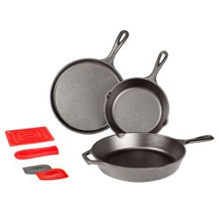Lodge Castiron - Essential Seasoned Cast Iron Skillet Set