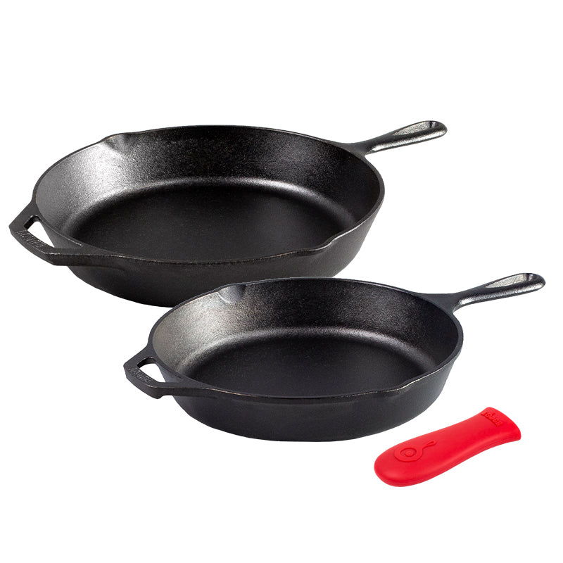 Lodge Ironware - Lodge Ironware - Fan-Favorite Skillets Set with Handle Holder - Image 12