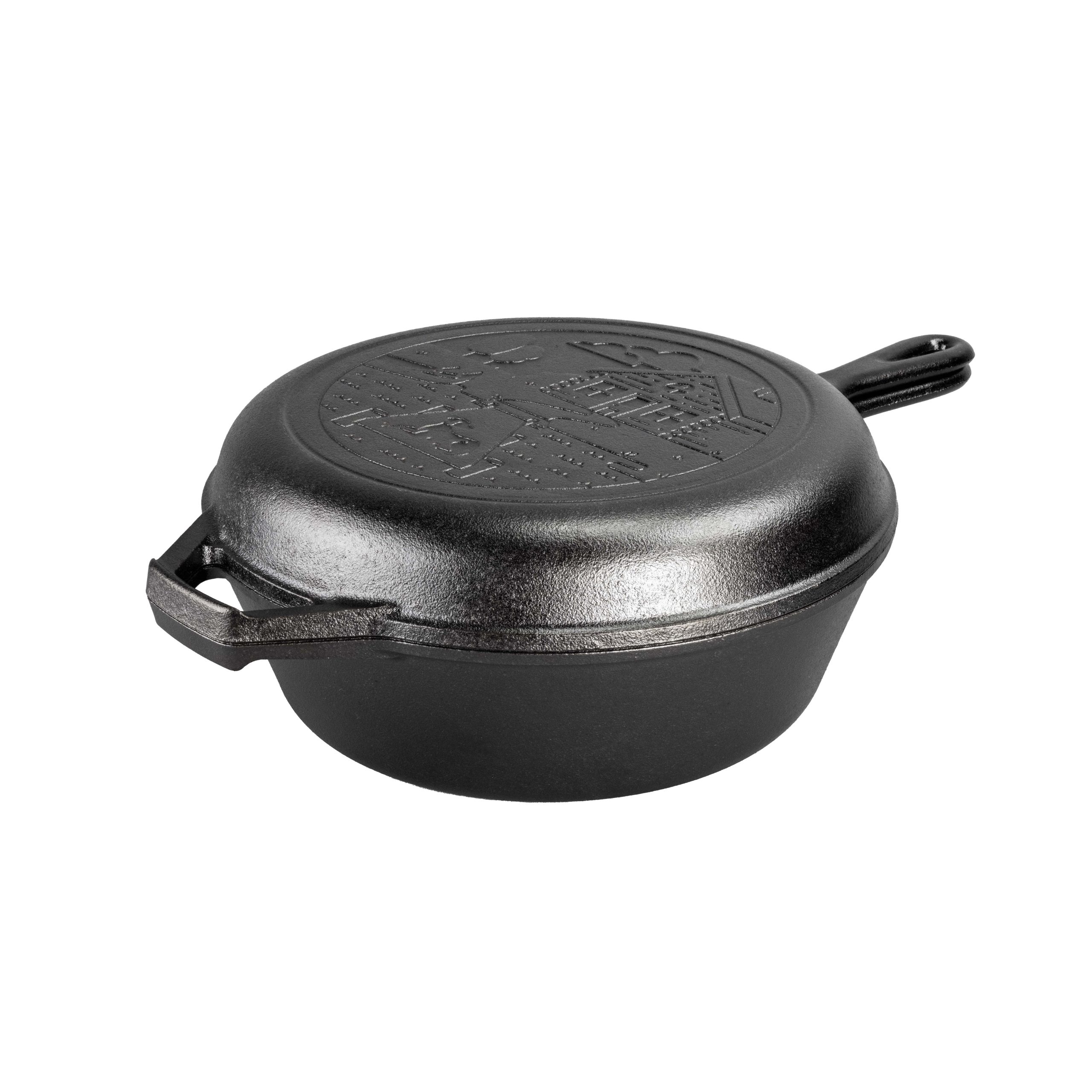 Lodge Castiron - Wanderlust 3.2 Quart Cast Iron Cabin Combo Cooker - Image 3