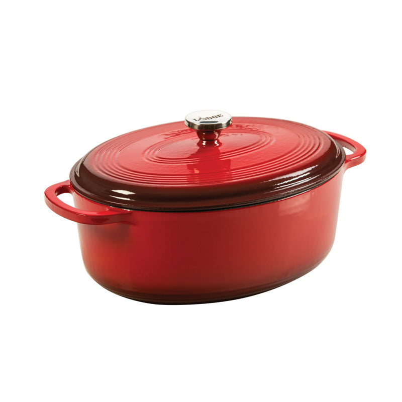 Lodge Castiron - Essential Enamel Oval Dutch Oven - Image 6