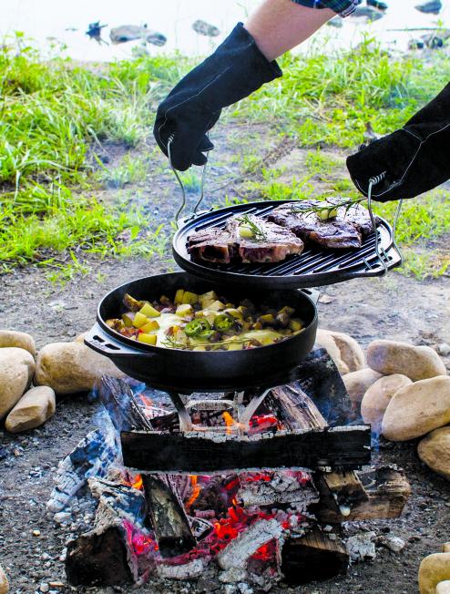Lodge Castiron - 14 Inch Cast Iron Cook-It-All - Image 2