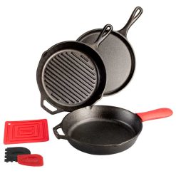Lodge Castiron - Essential Seasoned Cast Iron Pan Set