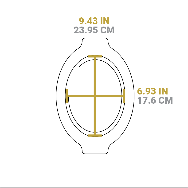 Lodge Castiron - Grip Style Oval Wood Underliner - Image 3