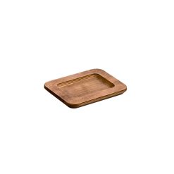 Lodge Castiron - 10 Ounce Rectangular Walnut Wood Underliner