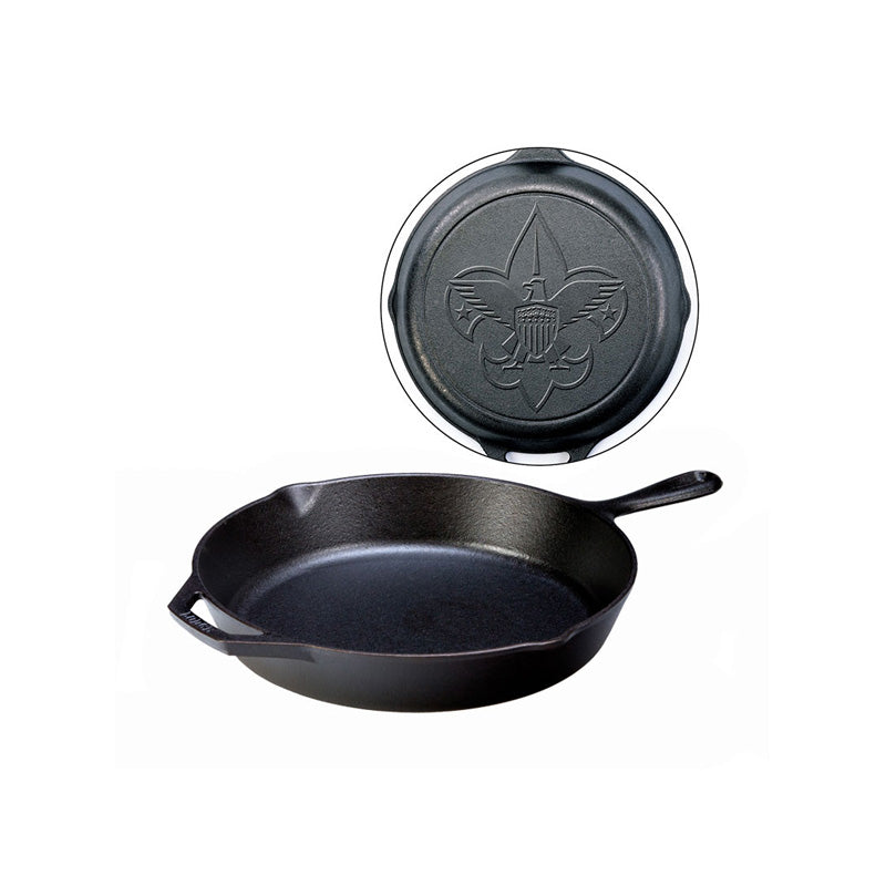 Lodge Castiron - 12 Inch Cast Iron Scouts Skillet - Image 8
