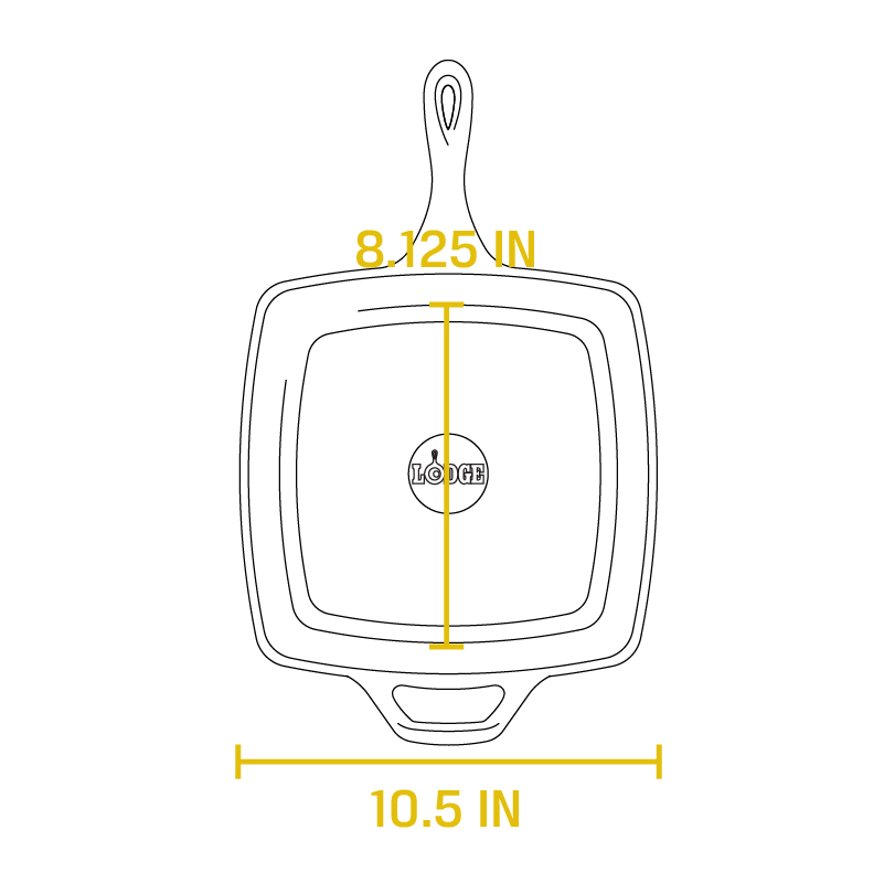 Lodge Castiron - Square Cast Iron Classic Skillet - Image 21