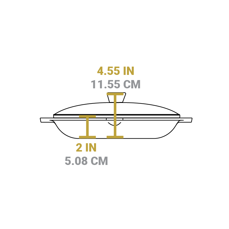 Lodge Castiron - Chef Collection 12 Inch Cast Iron Everyday Pan - Image 5