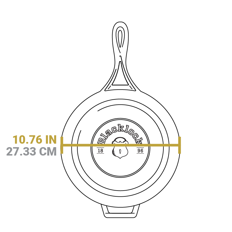 Lodge Castiron - Blacklock 4 Quart Lightweight Cast Iron Deep Skillet With Lid - Image 10