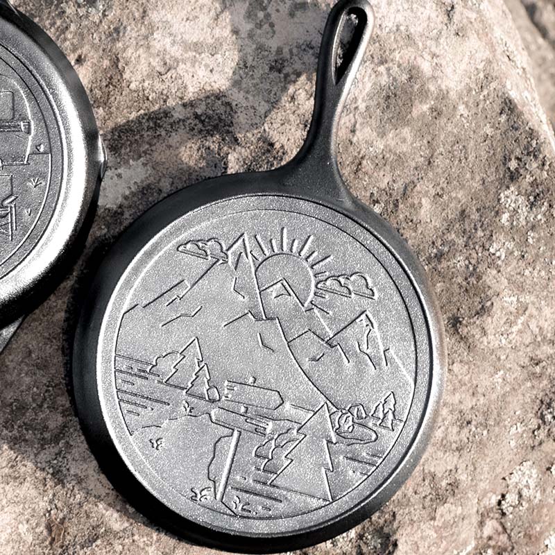 Lodge Castiron - Wanderlust 10.5 Inch Cast Iron Mountain Griddle - Image 5