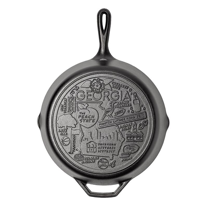 Lodge Castiron - American Road Trip: 12 Inch Seasoned Cast Iron Skillet, Georgia - Image 6