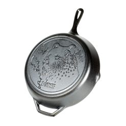 Lodge Castiron - Wildlife Series 12 Inch Cast Iron Bear Skillet