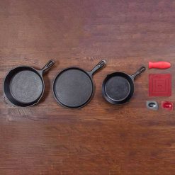 Alternative view of Lodge Castiron - Essential Seasoned Cast Iron Skillet Set