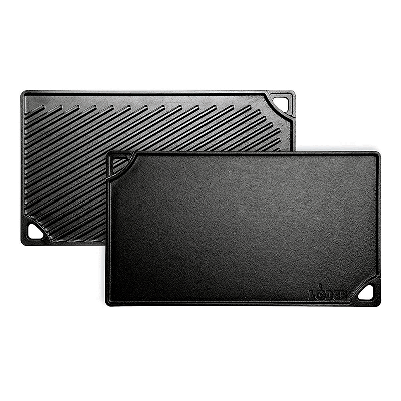 Lodge Castiron - 16.75 x 9.5 Inch Double Play Reversible Grill/Griddle - Image 2