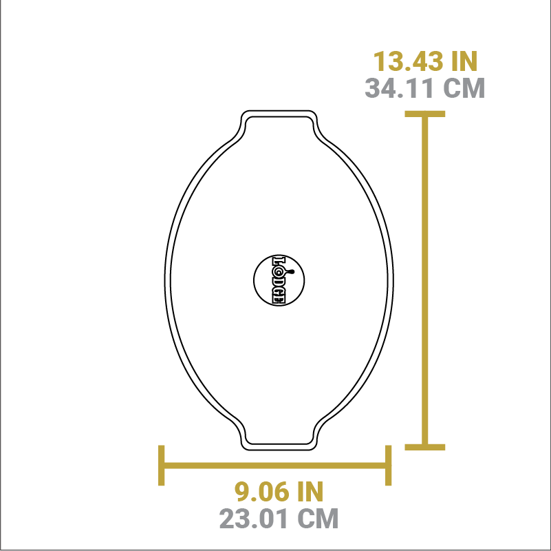 Lodge Castiron - Grip Style Oval Wood Underliner - Image 4