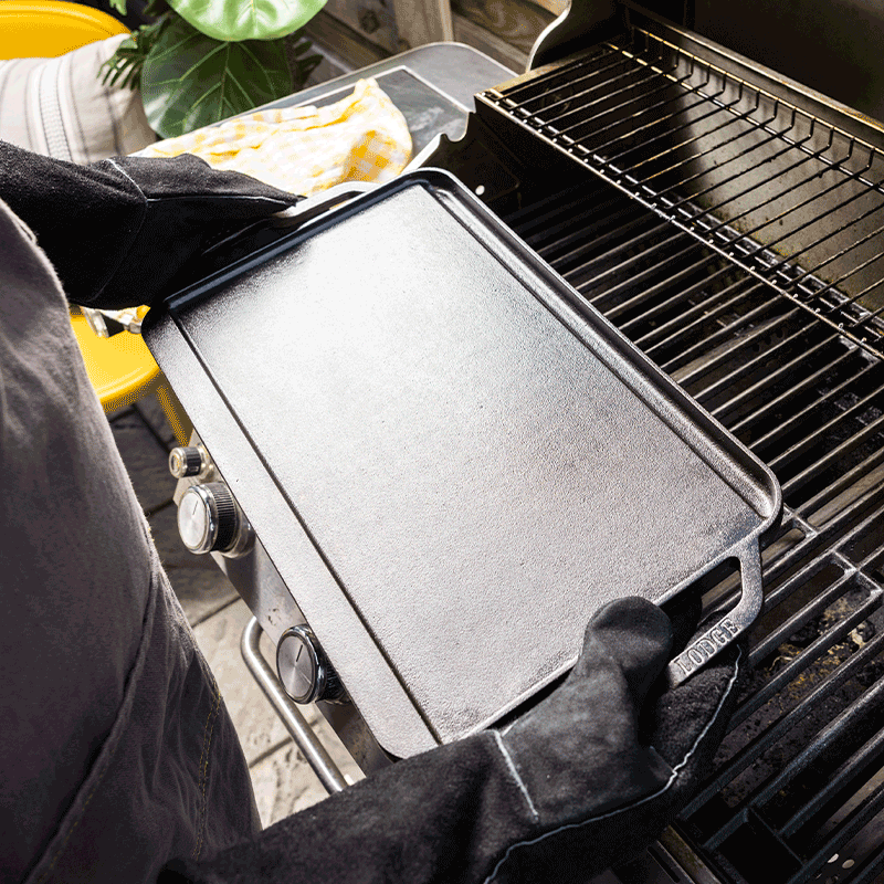 Lodge Castiron - 20 x 10.5 Inch Pro-Grid Reversible Grill/Griddle - Image 5
