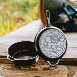 Lodge Castiron - Wanderlust 3.2 Quart Cast Iron Cabin Combo Cooker