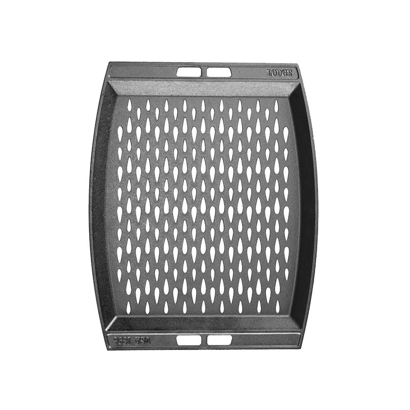 Lodge Castiron - 15 x 12 Inch Seasoned Cast Iron Grill Topper - Image 2