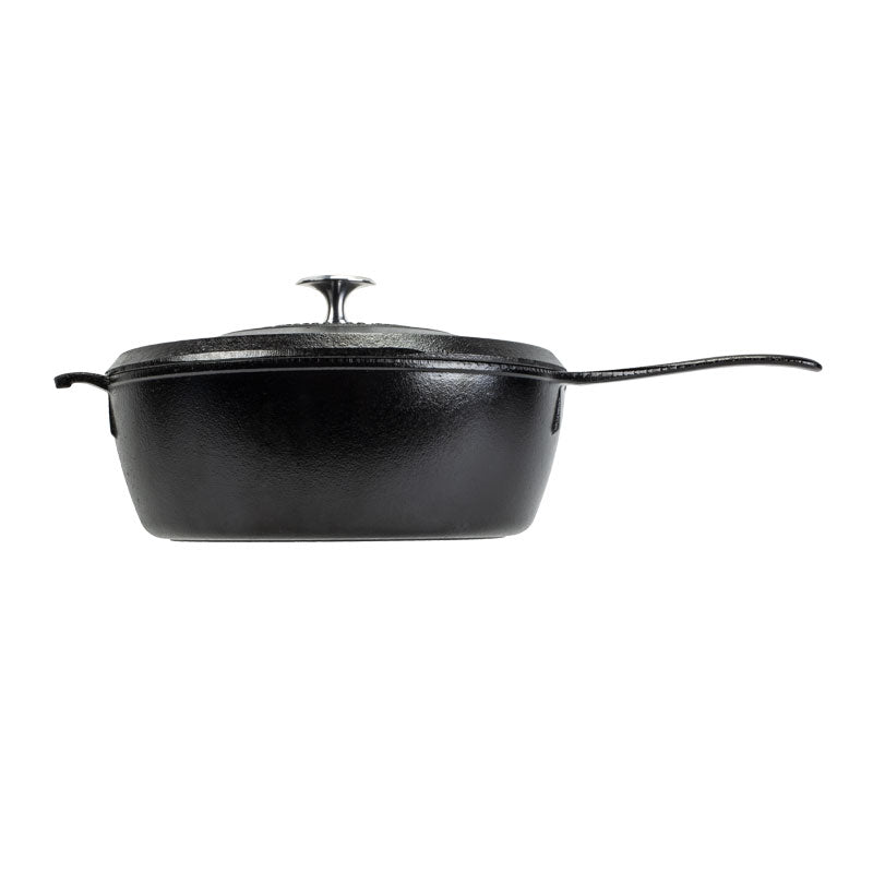 Lodge Castiron - Blacklock 4 Quart Lightweight Cast Iron Deep Skillet With Lid - Image 14