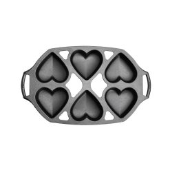 Alternative view of Lodge Ironware - Seasoned Cast Iron Heart Mini Cake Pan