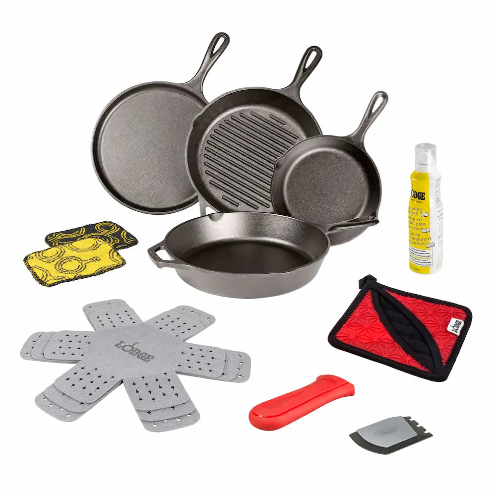 Lodge Ironware - Seasoned Cast Iron Starter Set