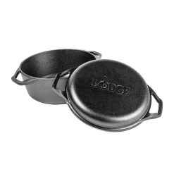 Alternative view of Lodge Castiron - Chef Collection 6 Quart Double Dutch Oven