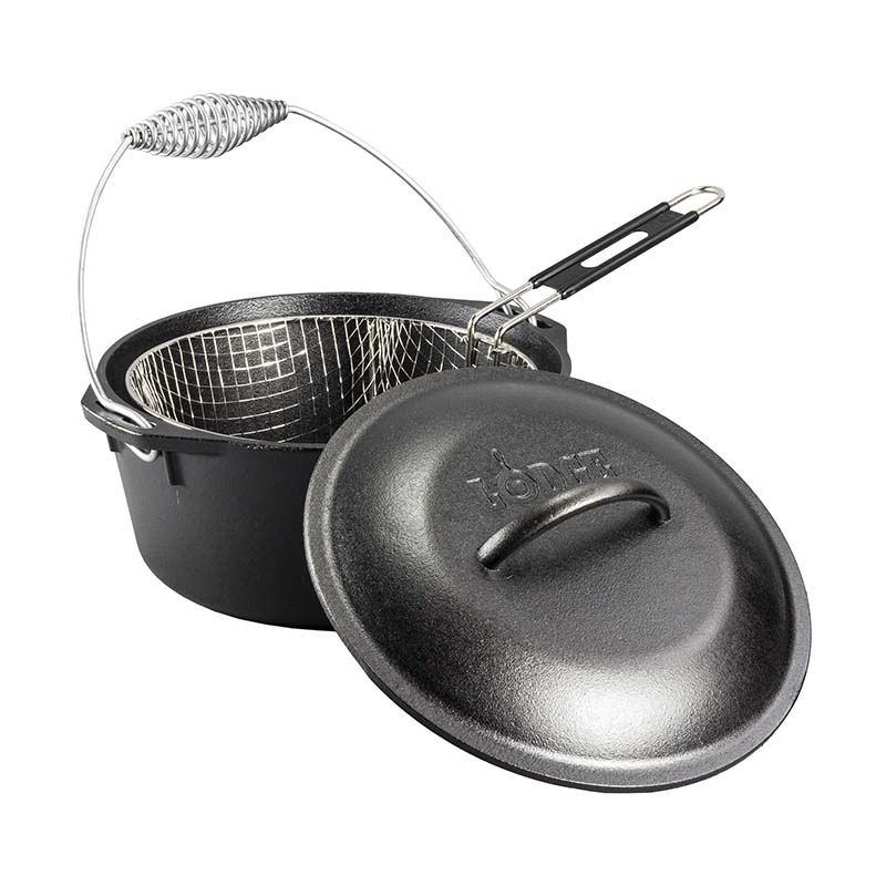 Lodge Ironware - Seasoned Cast Iron Dutch Oven Frying Set - Image 2