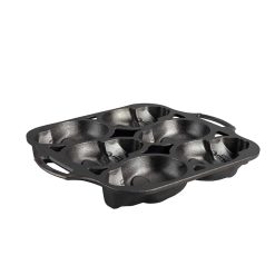 Alternative view of Lodge Ironware - Skull Mini Cake Pan