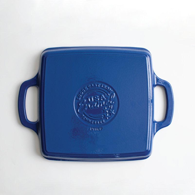 Lodge Castiron - USA Enamel 11 Inch Enameled Cast Iron Grill Pan - Image 4