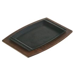 Alternative view of Lodge Ironware - Rectangular Wood Underliner