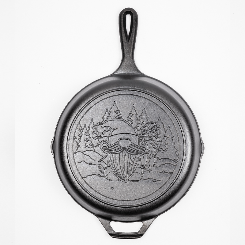 Lodge Ironware - Lodge Ironware - 10.25 Inch Seasoned Cast Iron Holiday Gnome Skillet - Image 2