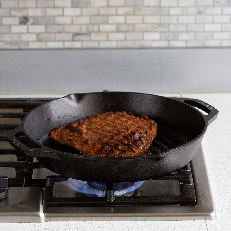 Lodge Castiron - Dual Handle Cast Iron Grill Pan - Image 6