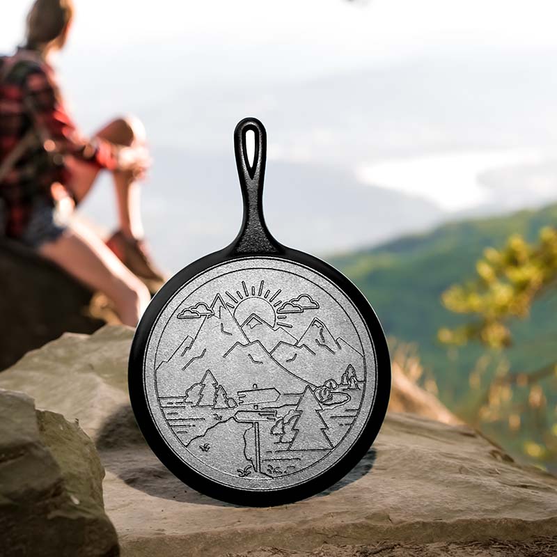 Lodge Castiron - Wanderlust 10.5 Inch Cast Iron Mountain Griddle
