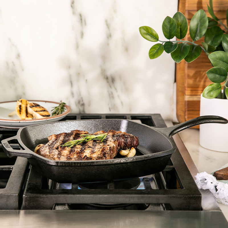 Lodge Castiron - 10.5 Inch Square Cast Iron Grill Pan - Image 8