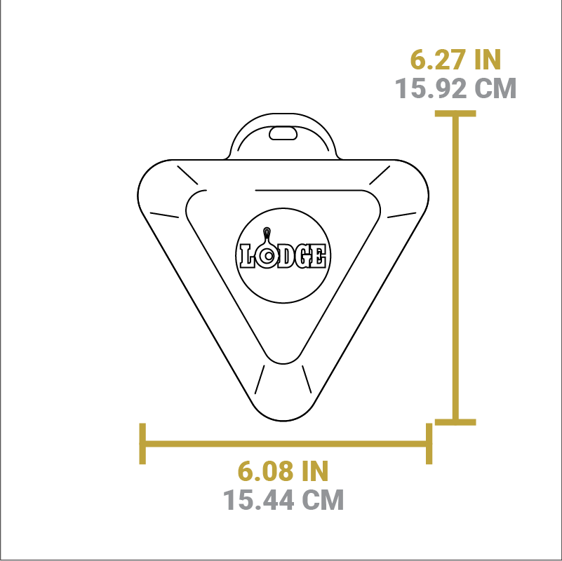 Lodge Castiron - Heat-Treated 10 Ounce Triangular Cast Iron Mini Server - Image 5