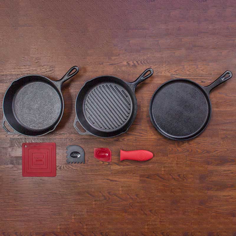 Lodge Castiron - Essential Seasoned Cast Iron Pan Set - Image 3
