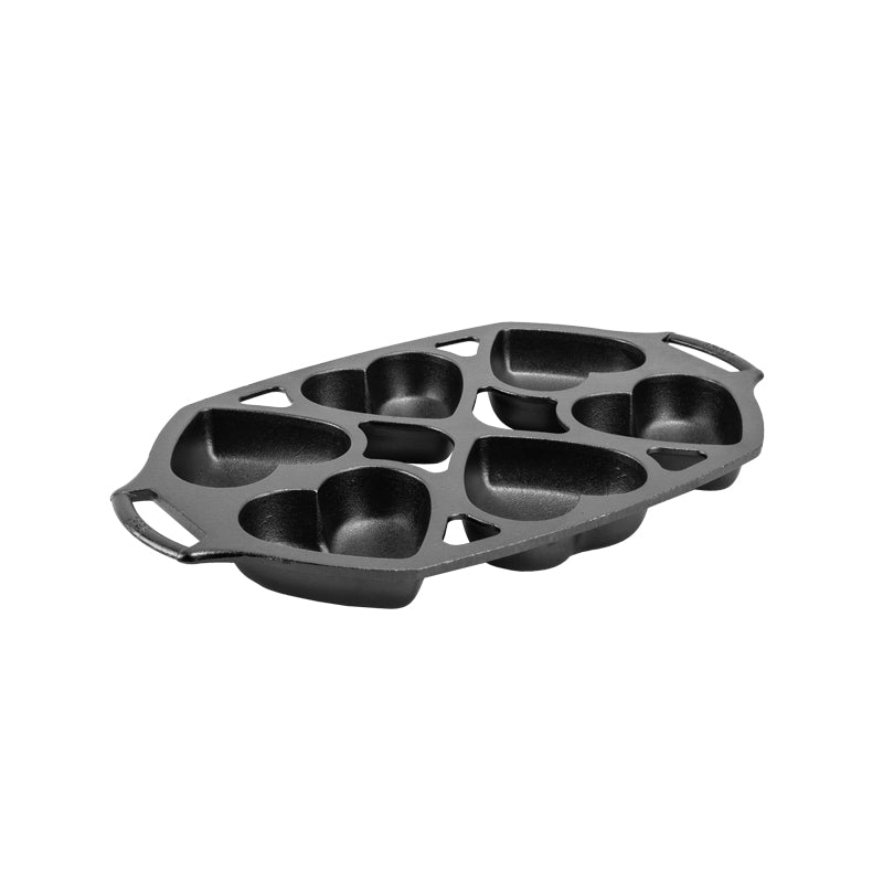 Lodge Ironware - Seasoned Cast Iron Heart Mini Cake Pan - Image 9