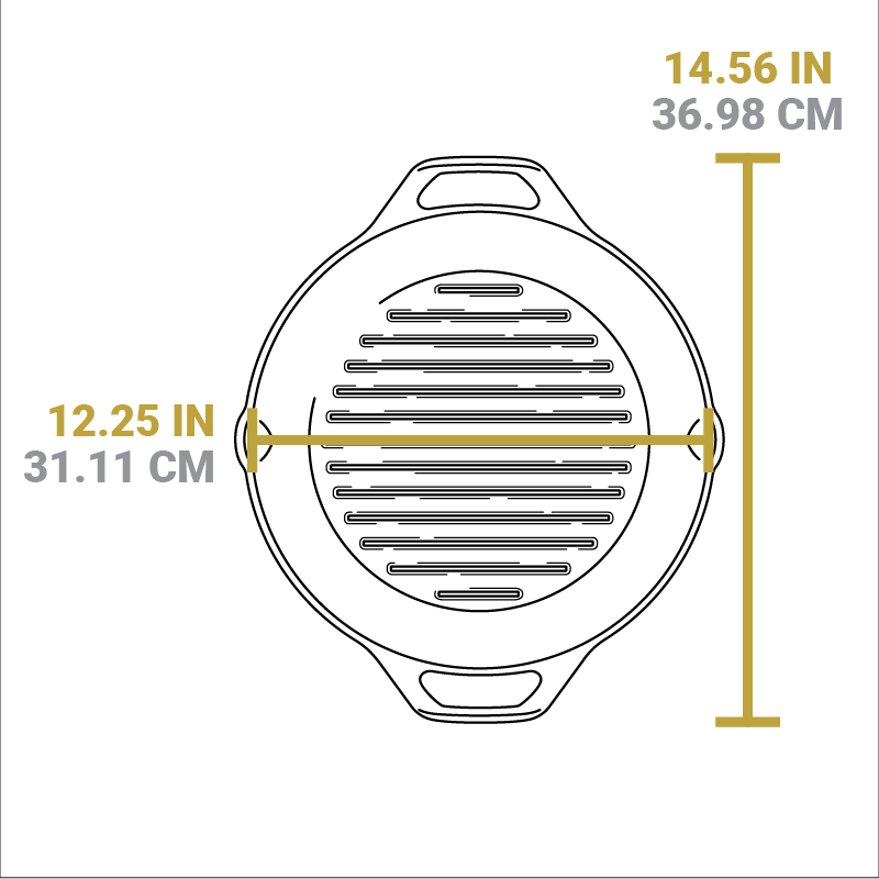 Lodge Castiron - Dual Handle Cast Iron Grill Pan - Image 12