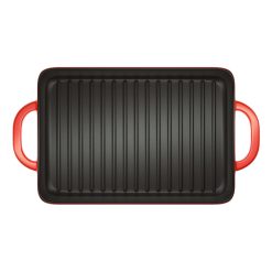 Alternative view of Lodge Castiron - Enameled Cast Iron 12.5 x 8 Inch Grill Pan