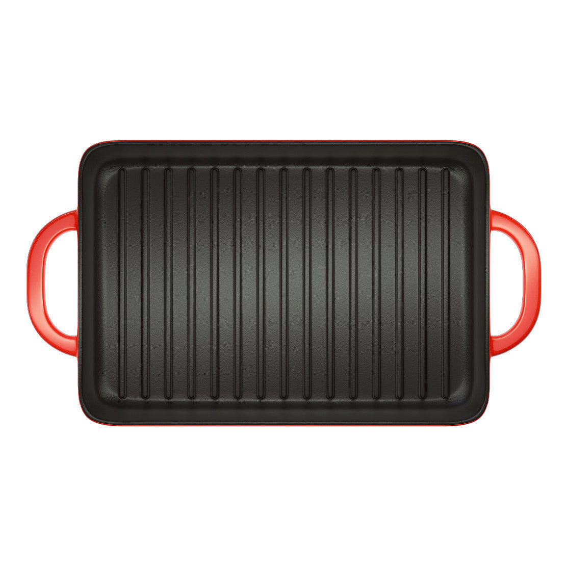 Lodge Castiron - Enameled Cast Iron 12.5 x 8 Inch Grill Pan - Image 2