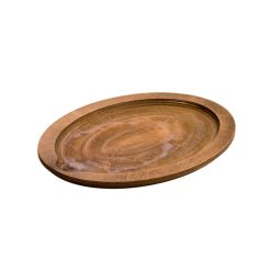 Lodge Castiron - 13.25 Inch Jumbo Oval Walnut Wood Underliner