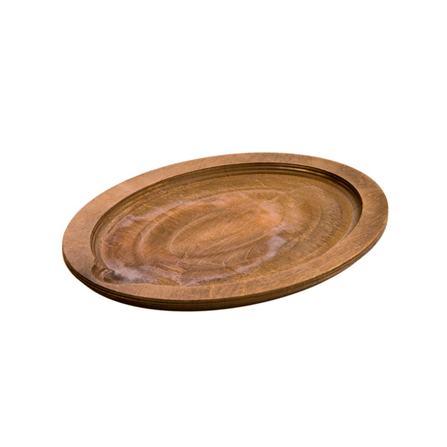 Lodge Castiron - 13.25 Inch Jumbo Oval Walnut Wood Underliner
