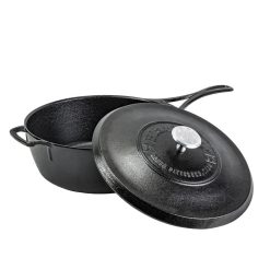 Lodge Castiron - Blacklock 4 Quart Lightweight Cast Iron Deep Skillet With Lid